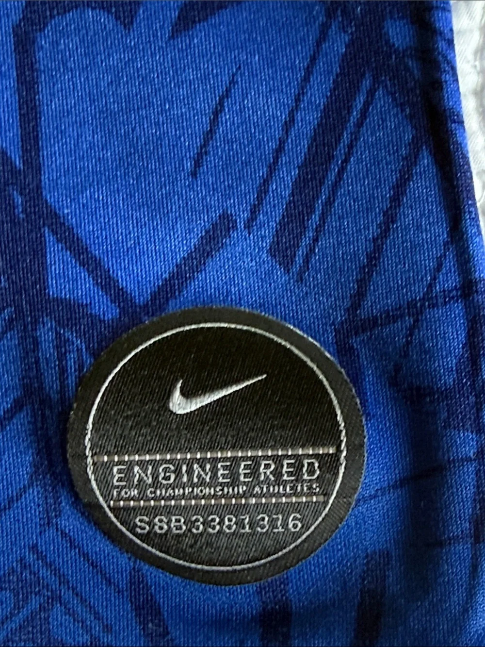 Nike Chelsea FC Kids Blue Short-Sleeve Jersey with Sponsor Logos